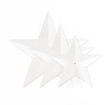 Set of 3 white stars